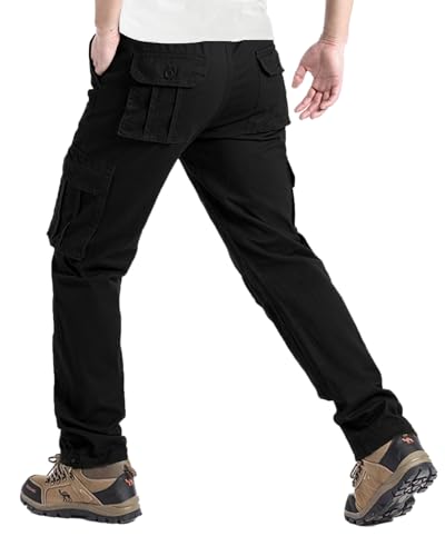 Pantalon cargo homme multipoches en coton robuste pour le travail