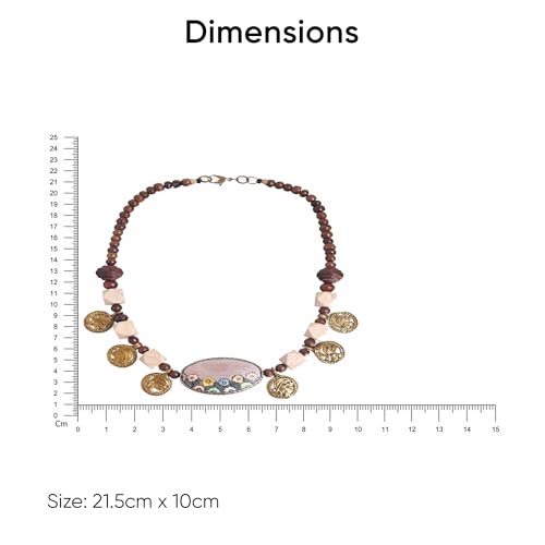 Image of AAKRITI ART CREATIONS Handcrafted Ethnic & Tribal Necklace Collection | Dhokra, Boho, Talisman & Statement Designs | Artisan Collar, Pendant & Lariat Jewelry for Women