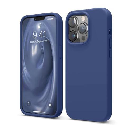 Image of Liquid Silicone Case Compatible for iPhone 13 Pro Max | Slim Back Cover | Soft Touch Bumper | Shockproof Drop Protection | Microfiber Cloth Inside | Sleek Solid Design