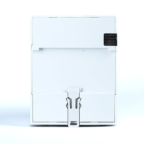 Drehstromzähler [DS100-00B - MID 25] digitaler 3 Phasen zweirichtungs Stromzähler für Hutschiene (4TE) mit LCD, RS485 Modbus RTU und 2x S0 Impuls, MID geeicht, 100A direkt, Einspeisezähler/Wattmeter