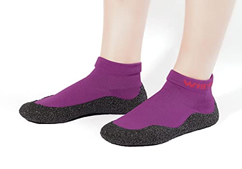 Whitin Socks That Look Like Shoes Slipper Dance Sock For Women Minimalist House Tennis Driving Indoor Yoga Ballet Sticky Volleyball Size 9 Ladies Wide Width With Rubber Soles Sockshoes Sneakers Purple #TOP4