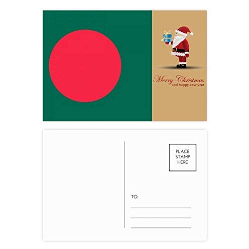 Carte postale drapeau Bangladesh haute définition, papeterie premium x20