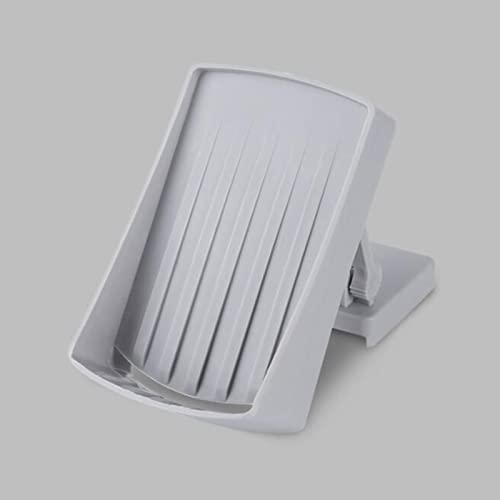 QINFANYU Plateau de Savon à Angle réglable, Porte-Savon à Barres Aucun protège-Savon Mural de Forage Nettoyage Facile et résistant à la Corrosion for l'évier de Cuisine Murale (Color : Gray) Cover