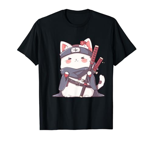 Neko Samurai Cat T-Shirt