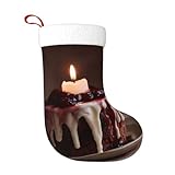 WHJSHOP Gâteau avec petites bougies Motif Noël Chaussettes décoratives pour Halloween Noël et Nouvel An