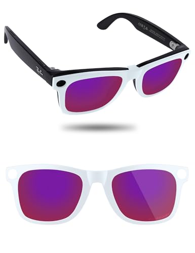 �Ό��N���b�v�I���T���O���X for Ray-Ban Meta Wayfarer RW4008 & Gen 2 RW4012 (Size 53-22), �ϐF�h�~�N���b�v ? �����E�j���̖ڂ���� - �o�C�I���b�g���b�h