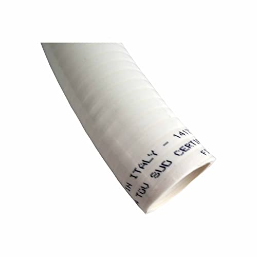 well2wellness® PVC Flexschlauch Klebeschlauch WHITE 50mm für Pool und Teich | 15 Meter | TÜV zertifiziert | Flexibel Teilbar | Robust | Vielseitig Einsetzbar | Formstabil | Farbe: weiss – Bild 4