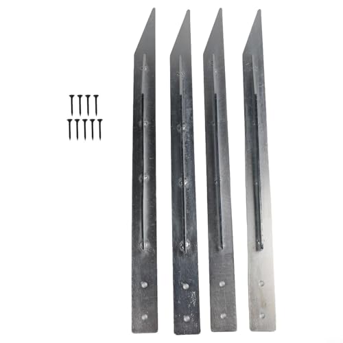 Heavy Duty Metal Swing Ground Anchor Fence Post Anchor Ground Spike Secure Anchor for Garden Swing 4PCS