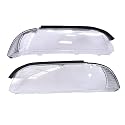 Callume Streuscheiben Set Kompatibel mit BMW 5er E39 Facelift 2000-2003 Scheinwerfer Scheibe Weiß