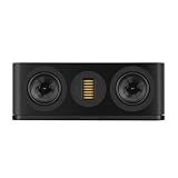 Wharfedale Altoparlante centrale EVO 5.C – Design Bass‑Reflex a 2 vie, doppio woofer in kevlar da 5″ e tweeter AMT, sensibilità 89 dB, impedenza 4 Ω (nero)