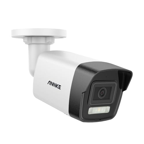 ANNKE C800 4K IP PoE CCTV Camera with Smart Human/Vehicle Detection, IP67 Outdoor Security Camera Supports Audio Recording, Color Night Vision, MicroSD Card Slot