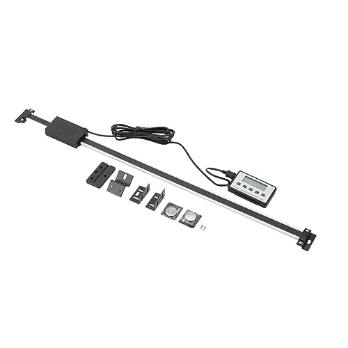 Lfhelper Digitalanzeige LCD Drehmaschinen Linearskala Readout Kit Anbaumeßschieber, Remote Digitalanzeige Messschieber, genaues lineares Ausleseset, mit Magneten für Drehmaschine Fräsmaschinen 0-500mm