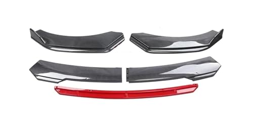 Lèvre avant en fibre de carbone rouge style luxe pour Panamera 970 971