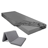 Breling Fitted Sheet (Sheet Only) Compatible with Milliard Trifold Mattress Folding...