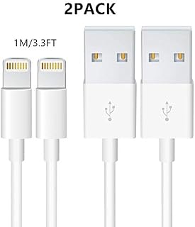 2Pack Apple Original [Apple MFi Certified] Charger Lightning to USB Cable Compatible iPhone
