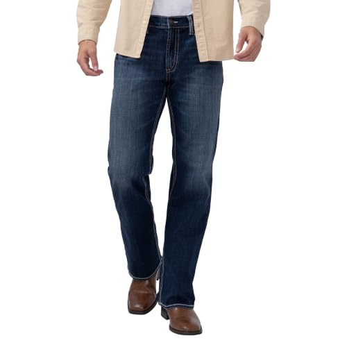 Image of Silver Jeans Co. Men's Zac Relaxed Fit Straight Leg Jean - Legacy