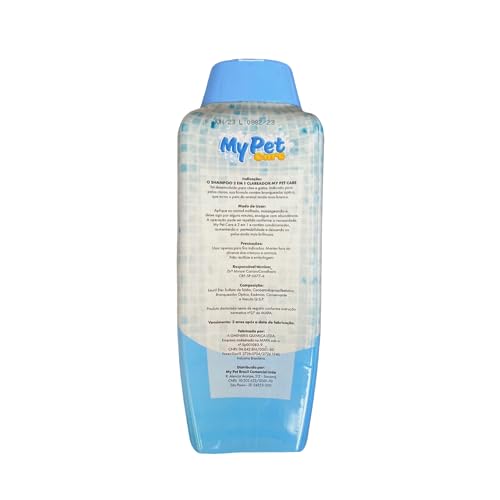 MY PET BRASIL Shampoo Para Cachorros 2 Em 1 Neutro 700Ml Shampoo E Condicionador My Pet Brasil