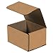Aviditi M543K Corrugated Mailers, 5" x 4" x 3", Kraft (Pack of 50)