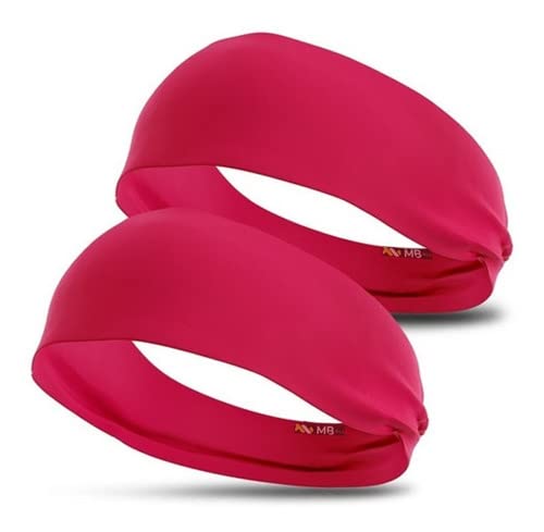 Kit 2 Tiaras Esportivas Headband Masculinas e Femininas para Ioga e Esportes (Preto)