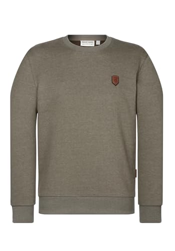 Naketano Herren Sweatshirt Rainerius, Farbe:Olive Melange, Größe:XXL