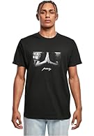 Streetwear short sleeved t shirt with crew neck and front print