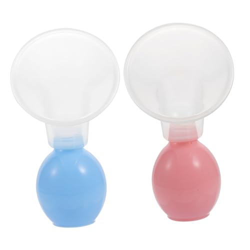 Extractor manual de leche portátil con copas de silicona miniatura 1
