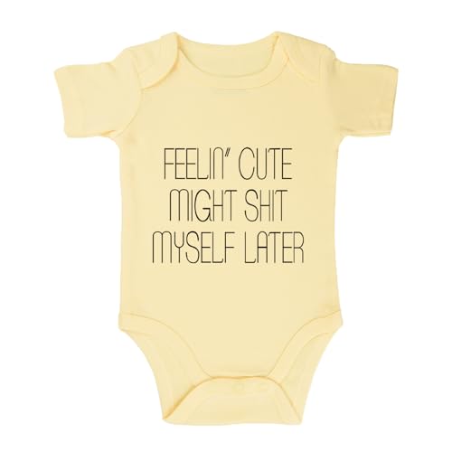 listery Funny Baby Clothes infant For Boys Girls Newborn Gender Neutral Baby Clothes Bodysuit 3M