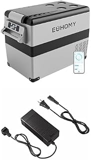 Bundle of EUHOMY 12 Volt Refrigerator, 48QT(45L) Electric Cooler, 12V Fridge APP Control + EUHOMY AC Power Cord