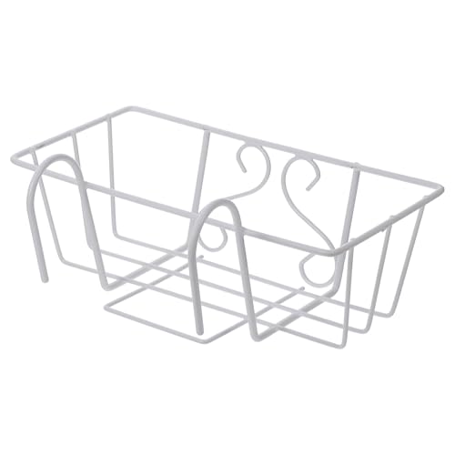 Estante colgante cuadrado para macetas decorativo fácil de limpiar blanco 2
