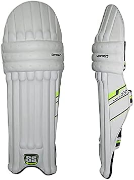 SS Cricket Match Premium Batting Leg Guards - Adult and Junior Size, Choice of Mulitple Colors Navy, White, Black, Green, Royal Blue