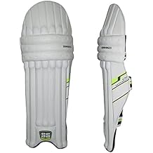 SS Cricket Match Premium Batting Leg Guards - Adult and Junior Size, Choice of Mulitple Colors Navy, White, Black, Green, Royal Blue