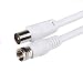 Produktbild CABLEPELADO Antennenkabel Satellitenkabel | TV SAT-Kabel 75 Ohm | Koaxialstecker Stecker auf F-Stecker | Satellit Sat Freesat Sky Virgin BT TV HDTV DVB DVD Radio/Coax TV | Weiß | 5 Meter