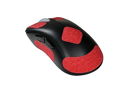Image of Gamergrip Hellfire Red Mouse Grip Tape - Ultimate Hyperspeed Gaming Mouse Skin Anti-Slip Tape, Pre-Cut, Sweat Resistant, Easy to Apply, Professional Mouse Upgrade Kit (Hellfire Red)