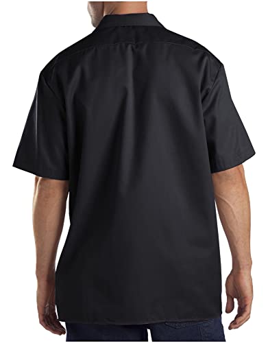 Image of Dickies Men's Short Sleeve Flex Work Shirt - Mechanic & Construction Button Down Shirt, Durable Twill