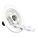RV Camper City/Gravity Water Hatch with Brass Check Valve Polar White PN 94224