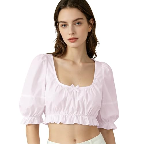 Blouse fluide legere blanche en dentelle transparente style Karin avec fines bretelles