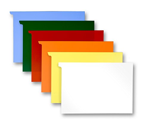 Signalkarten DIN A5 |Kunststoffkarten|Zum Einlegen in Karteikarten Farbe: Grün, 100 Stück Cover