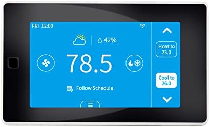 Ubipol Smart WiFi 7 Day/4 Periods Programmable Touchscreen Home Thermostat with Zone Remote Sensor, Compatible with Alexa and Google Assistant
