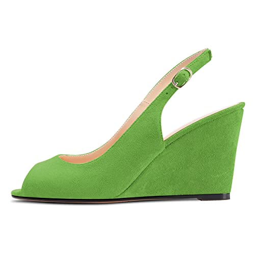 Chaussures slingback talon compensé au design classique et épuré - 2