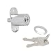 Produktbild WOLFPACK 3030055 Linea Professional Schiebetürschloss mit Druckknopf 347/27 mm. Verchromt, Cranberry