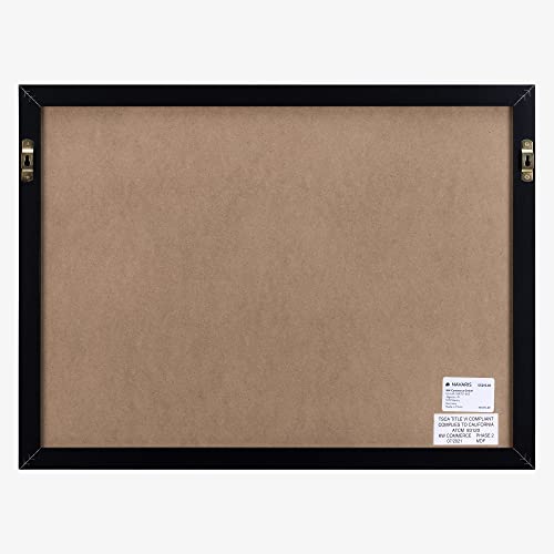 Navaris Framed Fabric Bulletin Board - 18 X 24 Inches Plush Jewelry Organizer Pinboard For Wall - Memory Memo Pin Board - Dark Gray With Black Frame #TOP3