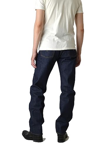 Image of Levi's 00501-0226 Men's Straight Jeans, Rigid, Genuine Levis, Black, Button Fly, Black, RIGID-STF, Rigid Parallel Import Product (Code: 4019143013), Rigid Indigo, W36 / L32 Regular