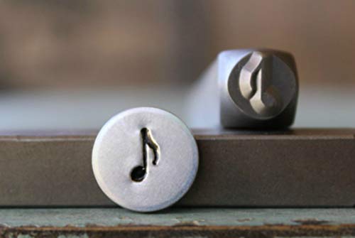 6mm Eighth Music Note Metal Punch Design Stamp - Supply Guy - CH-206
