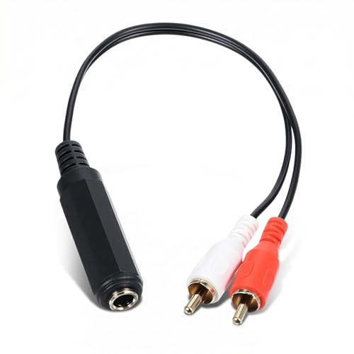 Psiriol RCA to 1/4 Adapter Cable