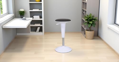 Image of We're it Ergonomic Standing Desk Stool - Height Adjustable Wobble Active Seating Chair for Sit Stand Desks, 22.5-29.5 Inches, Grey