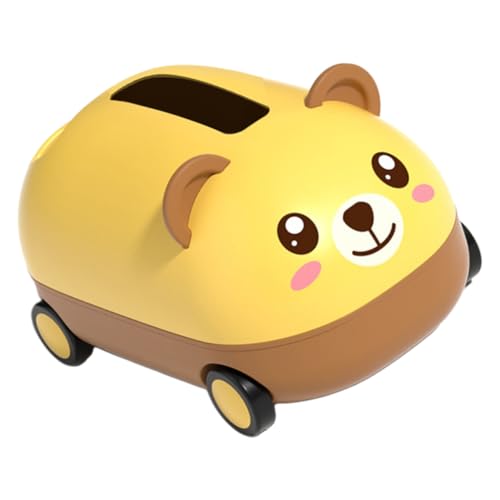 Unomor Elegant Cartoon Car Shape Napkin Container Tissue Box Holder Fine Texture