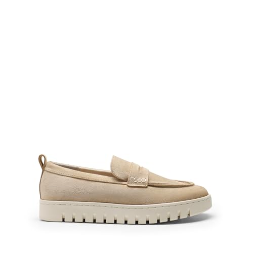 DREAM PAIRS DREAM PAIRS Loafers for Women Casual Comfortable Slip On Business Work Loafer Shoes with Arch Support,Size 6,Nude-Suede,DWUMLS2507