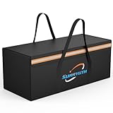 SunnyLith 12V 200Ah LiFePO4 Lithium Battery Fireproof Safe Bag, Large Capacity Explosion-proof Lipo Battery Bag for Charging and Storage, Waterproof Box for Documents and Valuables - 22×9×9.5in