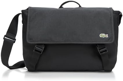 Lacoste Erkek Neocroc Postacı Çantası, Siyah, Tek Beden - Görsel 1