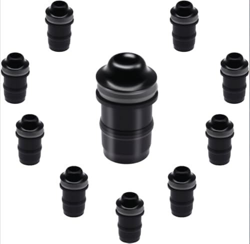 amavoler 10 PCS M5 Motorcycle Windscreen Bolts Screws Kit,Universal Motorcycle CNC Windshield Windscreen Bolt Screw,Works on OEM or Aftermarket Windshields (Black)